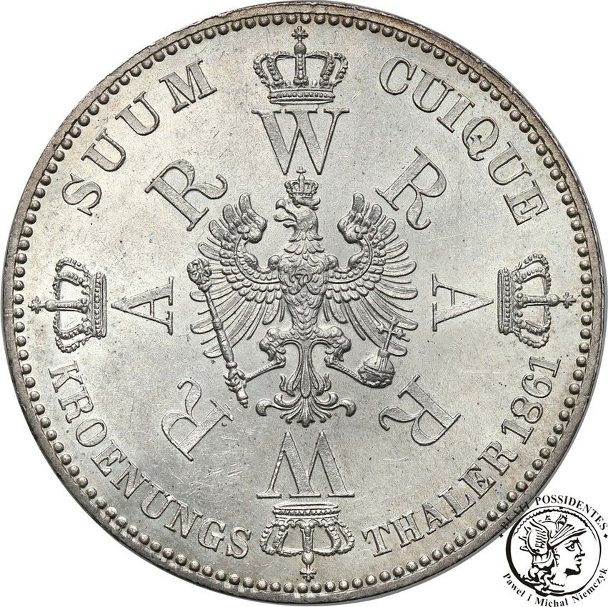 Niemcy, Prusy. Talar koronacyjny 1861 A